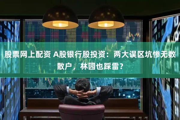 股票网上配资 A股银行股投资：两大误区坑惨无数散户，林园也踩雷？